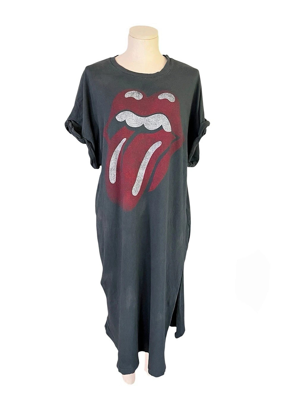 Daydreamer for Free People Rolling Stones '89 Tongue Midi Dress/Nightgown